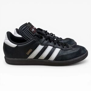 Adidas Sambas Classic Black Indoor Soccer Shoes Sneakers Dark Gum Sole 8.5